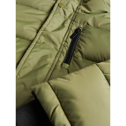 Reserved - Pikowana kurtka z kapturem - Zielony Reserved 140 Reserved
