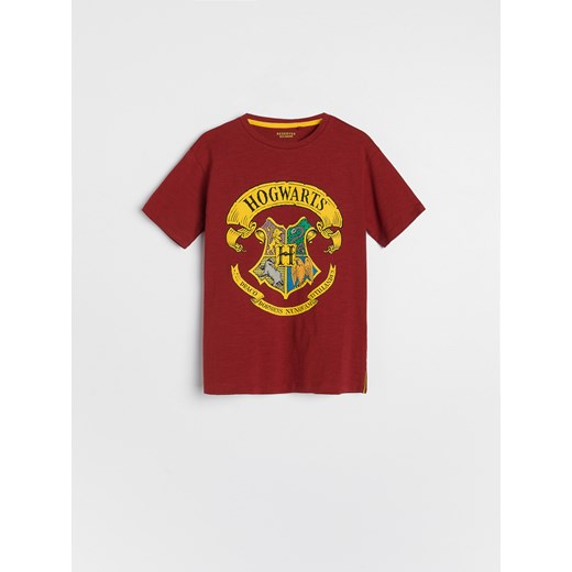 Reserved - T-shirt Harry Potter - Bordowy Reserved 134 okazja Reserved