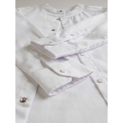 Reserved - Bawełniana koszula ze stójką - Biały Reserved 146 Reserved