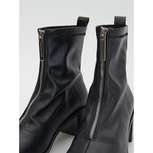 Reserved - Botki z suwakiem - Czarny Reserved 39 Reserved