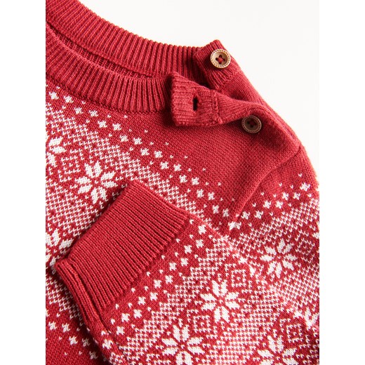 Reserved - Sweter ze świątecznym motywem - Czerwony Reserved 98 Reserved