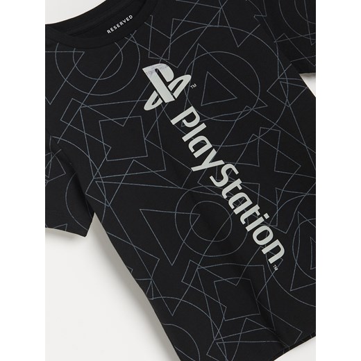 Reserved - T-shirt PlayStation - Czarny Reserved 122 Reserved