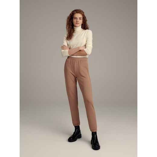 Reserved - PREMIUM Joggery slim - Brązowy Reserved XS Reserved