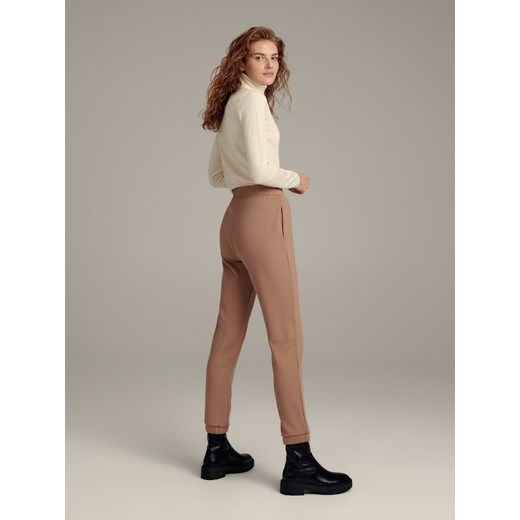 Reserved - PREMIUM Joggery slim - Brązowy Reserved L Reserved