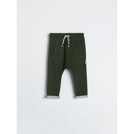 Reserved - Dzianinowe spodnie - Zielony Reserved 98 Reserved
