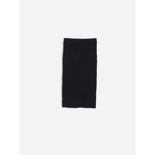 Reserved - Dzianinowa spódnica ołówkowa - Czarny Reserved 140 Reserved okazyjna cena
