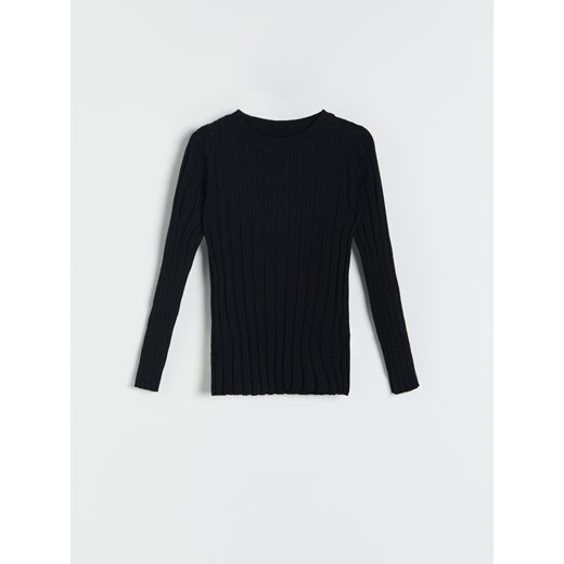 Reserved - Prążkowany sweter - Czarny Reserved 164 Reserved