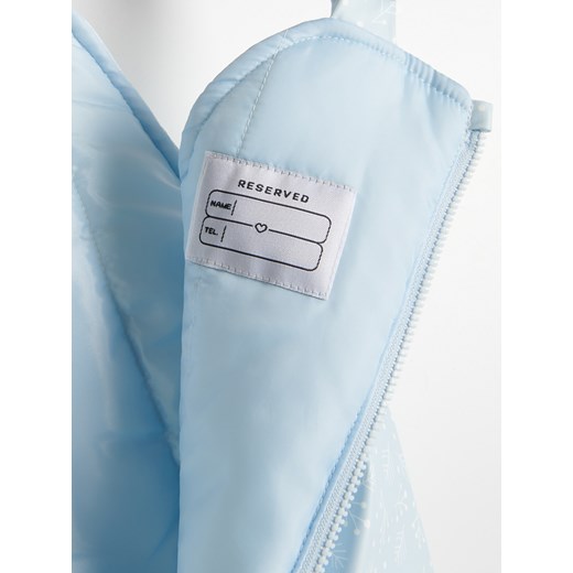 Reserved - Ocieplane spodnie na szelkach - Niebieski Reserved 110 Reserved