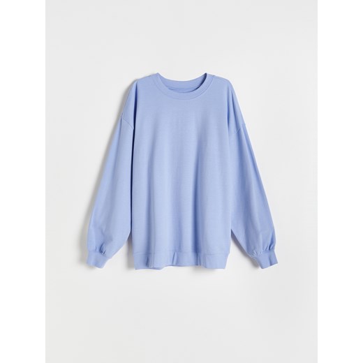 Reserved - Bluza z bawełną - Niebieski Reserved XL Reserved