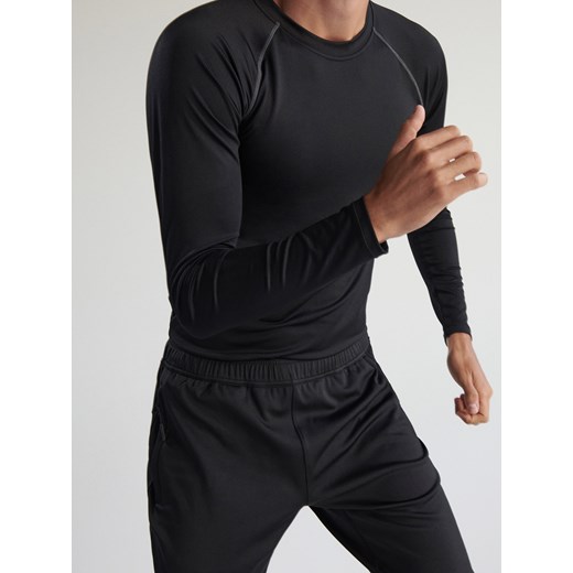 Reserved - ACTIVEWEAR Bluzka sportowa z długim rękawem - Czarny Reserved XL Reserved