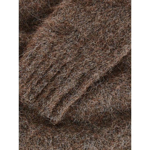 Reserved - PREMIUM Sweter z wełną z alpaki - Brązowy Reserved S/M Reserved