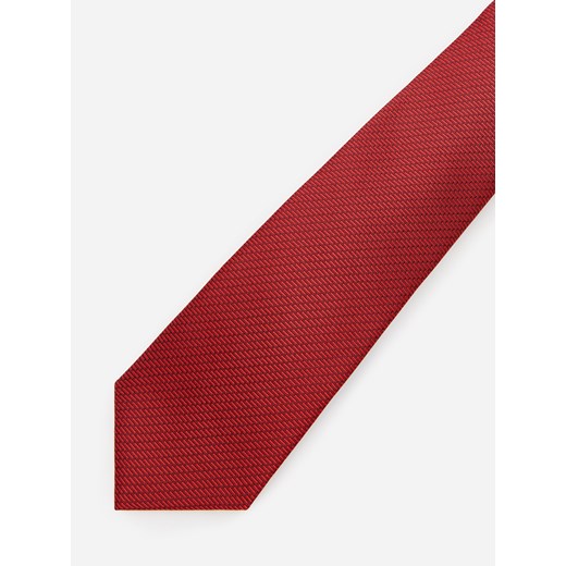 Reserved - Krawat z drobnym wzorem - Czerwony Reserved ONE SIZE promocja Reserved