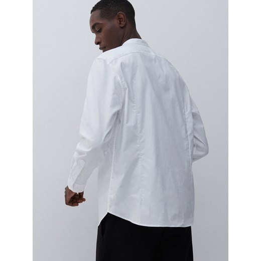 Reserved - Koszula slim fit z bawełny organicznej - Biały Reserved XS Reserved