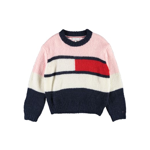 Sweter w kolorze granatowo-jasnoróżowym Tommy Hilfiger 164 promocyjna cena Limango Polska