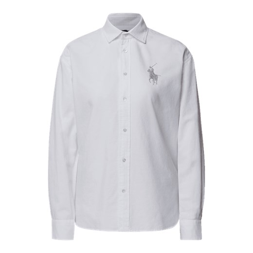 Bluzka koszulowa z detalem z logo Polo Ralph Lauren 40 Peek&Cloppenburg 