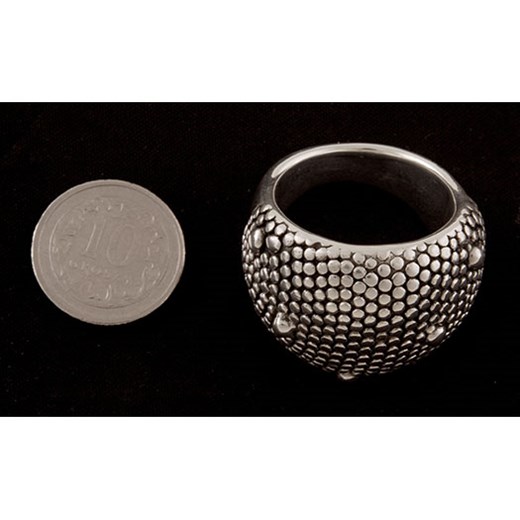 Pierścionek srebrny dmuchany p0152 -6,1g. Falana promocyjna cena Falana