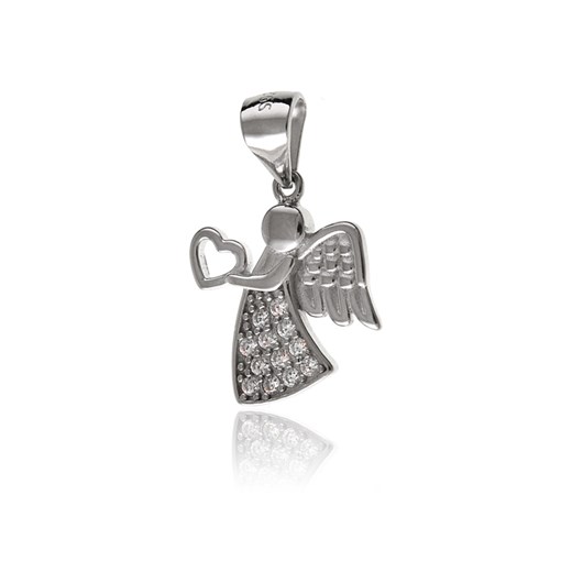 Wisiorek srebrny anioł z sercem w0375 - 1,7g. Falana Falana