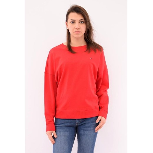 bluza damska tommy hilfiger ww0ww29380 czerwona ze sklepu Royal Shop w kategorii Bluzy damskie - zdjęcie 126873852