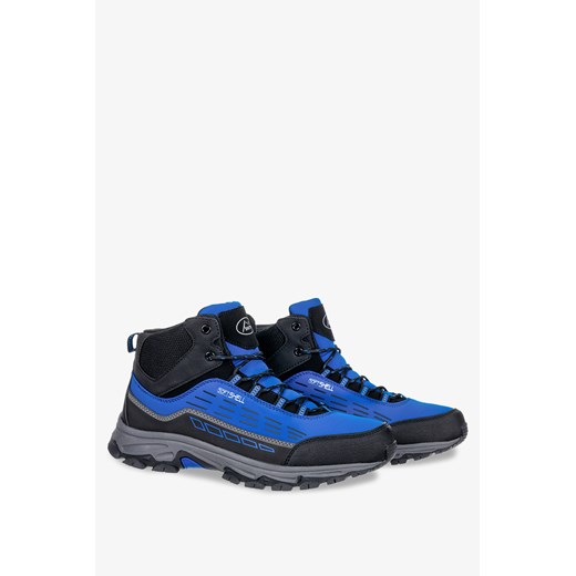 Niebieskie buty trekkingowe sznurowane softshell Casu A2005-5 Casu 44 promocyjna cena Casu.pl
