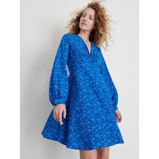 Reserved - Sukienka z wzorem - Niebieski Reserved 34 Reserved