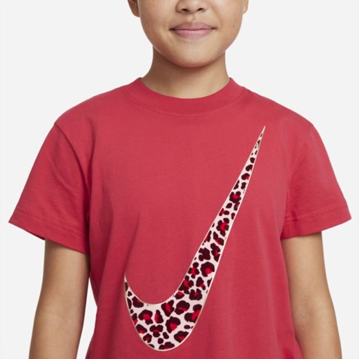 T-shirt dla dużych dzieci (dziewcząt) Nike Sportswear - Czerwony Nike XL Nike poland