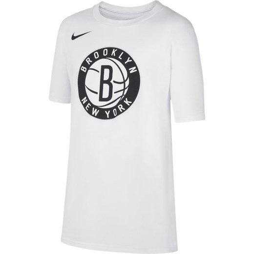 T-shirt dla dużych dzieci Nike Dri-FIT NBA Brooklyn Nets - Biel Nike L Nike poland