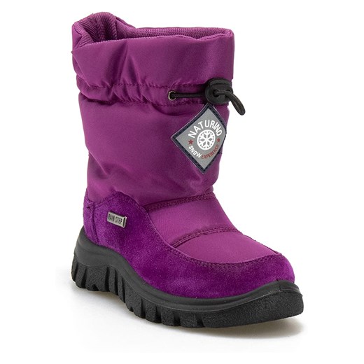 Naturino buty zimowe dziecięce fioletowe na zimę 