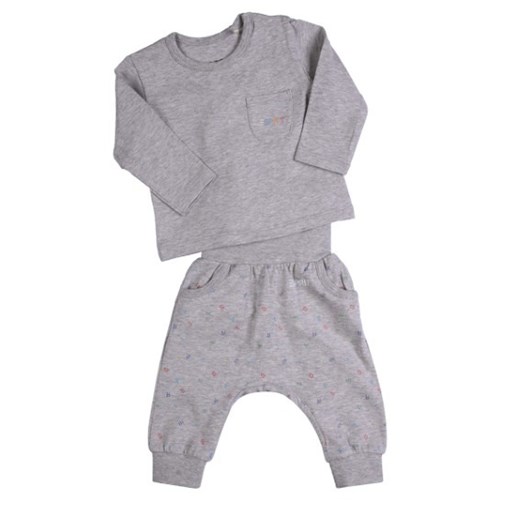 Komplet niemowlęcy, Bluzka z długim rękawem, Spodnie dresowe, bawełna Esprit 62 okazyjna cena smyk