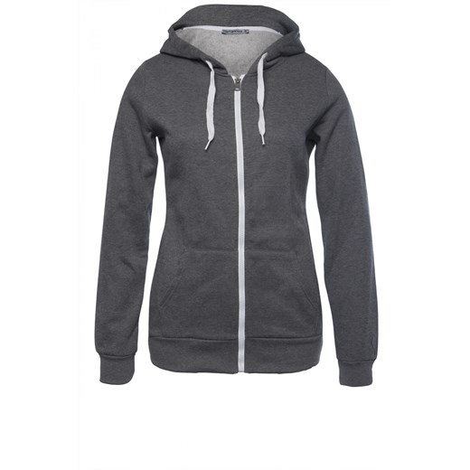 Sweatshirt with zip and hood terranova szary kaptur