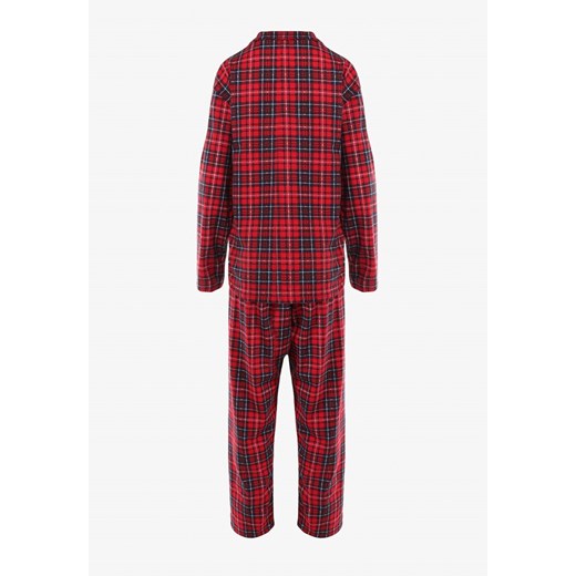 Czerwony 2-Częściowy Komplet Piżamowy Adyllis XL promocja Born2be Odzież
