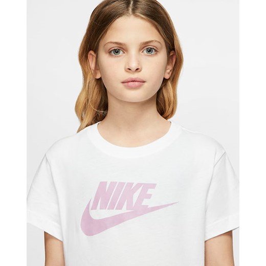 Koszulka dziewczęca Sportswear Nike Nike 137-146 okazyjna cena SPORT-SHOP.pl