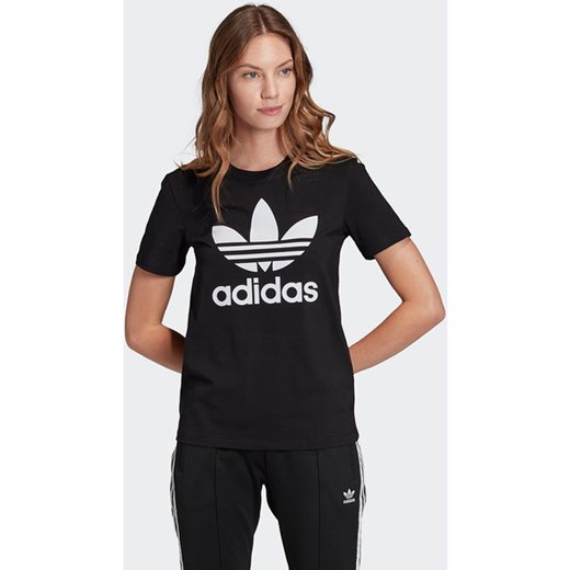 onwetendheid Arrangement Graden Celsius Bluzka damska Adidas Originals czarna z okrągłym dekoltem
