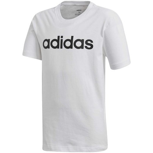 Koszulka chłopięca Essentials Linear Logo Adidas 152cm okazyjna cena SPORT-SHOP.pl