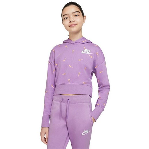 Bluza dziewczęca Sportswear Cropped Pullover French Terry Nike Nike XL okazja SPORT-SHOP.pl