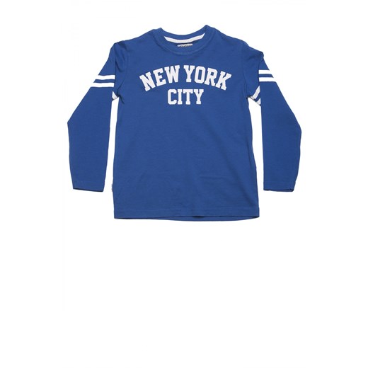 NYC T-shirt terranova niebieski nadruki