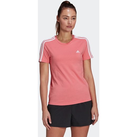 Koszulka damska Loungewear Essentials Slim 3-Stripes Tee Adidas L SPORT-SHOP.pl wyprzedaż