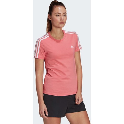 Koszulka damska Loungewear Essentials Slim 3-Stripes Tee Adidas S wyprzedaż SPORT-SHOP.pl