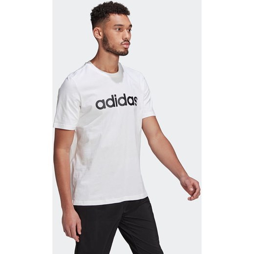 Koszulka męska Essentials Embroidered Linear Logo Tee Adidas M okazja SPORT-SHOP.pl