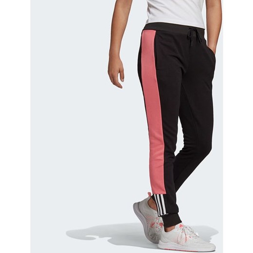 Spodnie dresowe damskie Essentials Logo Colorblock Adidas M promocja SPORT-SHOP.pl