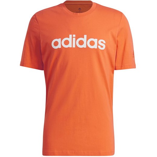 Koszulka męska Essentials Embroidered Linear Logo Tee Adidas L promocyjna cena SPORT-SHOP.pl