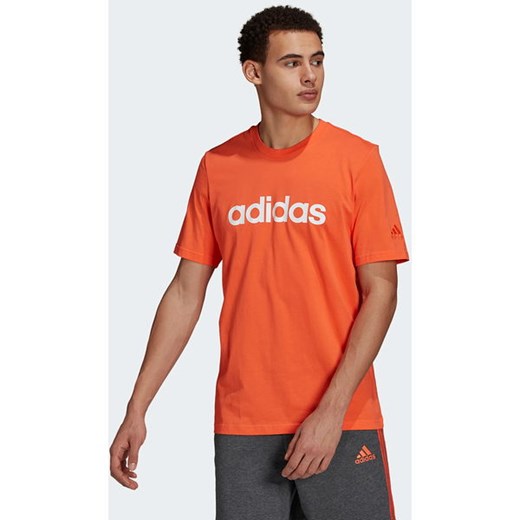 Koszulka męska Essentials Embroidered Linear Logo Tee Adidas L promocja SPORT-SHOP.pl