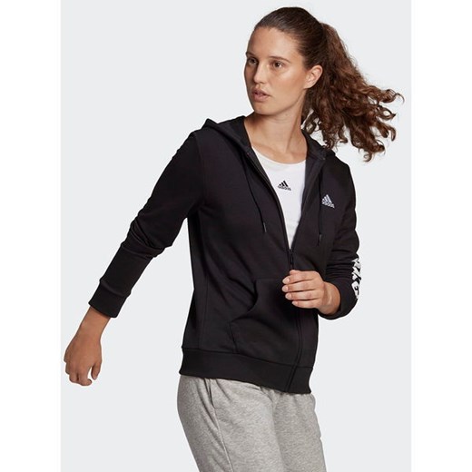 Bluza damska Essentials Logo Full-Zip Hoodie Adidas XL promocyjna cena SPORT-SHOP.pl