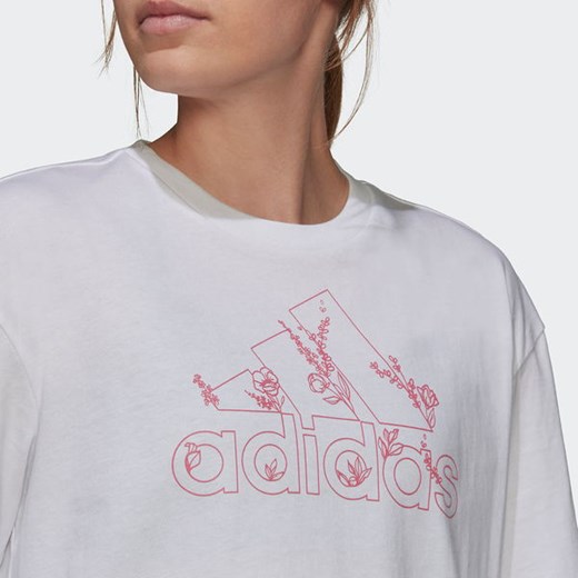 Koszulka damska Soft Floral Logo Graphic Tee Adidas XL wyprzedaż SPORT-SHOP.pl