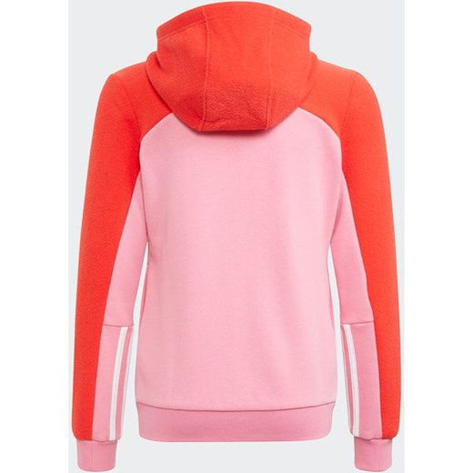 Bluza dziewczęca Colorblock Full-Zip Hoodie Adidas 128cm promocyjna cena SPORT-SHOP.pl