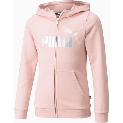 Bluza młodzieżowa Essentials+ Logo Full-Zip Hoodie Puma Puma 128cm SPORT-SHOP.pl okazyjna cena