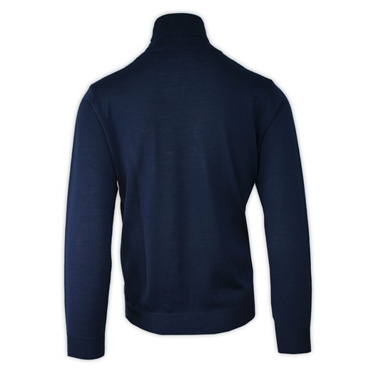 Sweter męski granatowy Mm Classic casualowy 