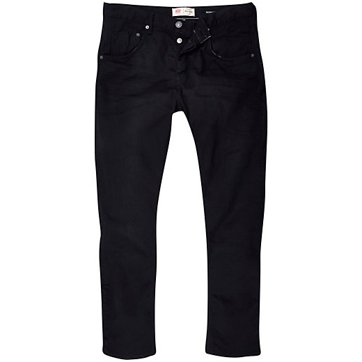 Black Chester tapered jeans river-island czarny jeans