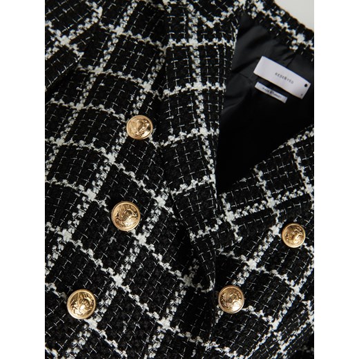 Reserved - Marynarka w kratę - Wielobarwny Reserved XL Reserved