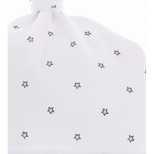 Czapka niemowlęca ISKIERKA biały/niebieski NewYorkStyle Sofija 68 wyprzedaż NYS