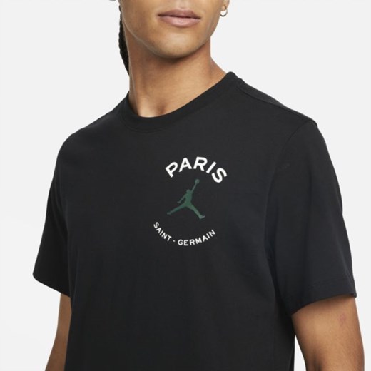 T-shirt męski z logo Paris Saint-Germain - Czerń Nike L Nike poland